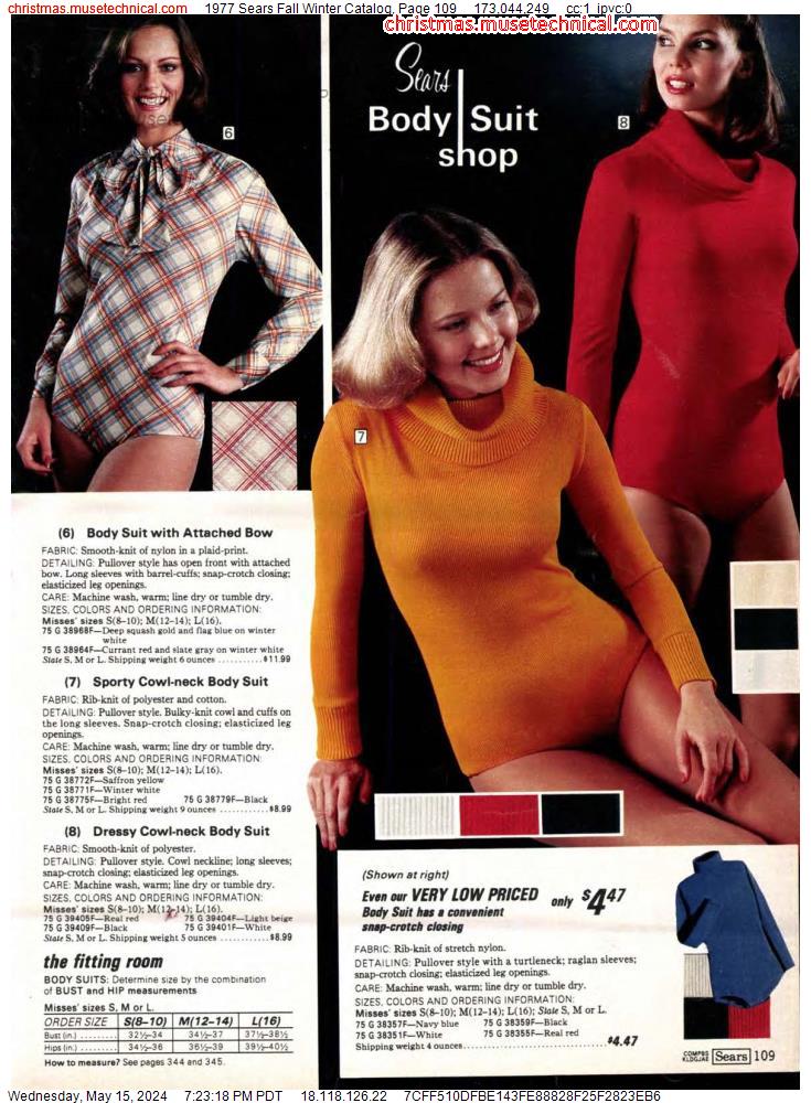 1977 Sears Fall Winter Catalog, Page 109