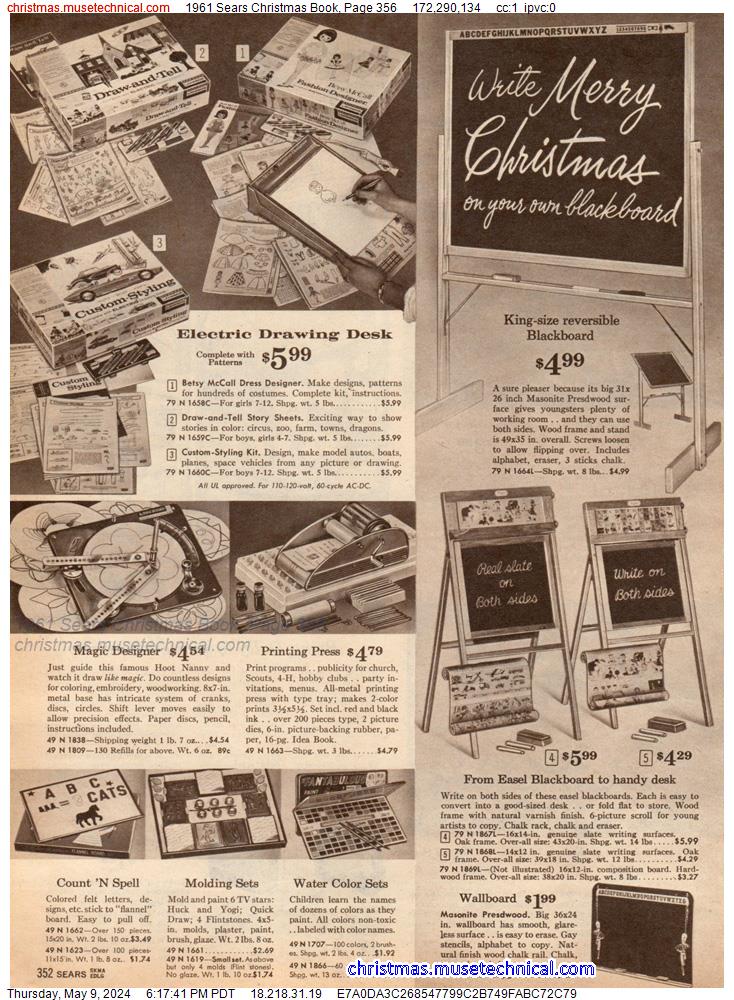 1961 Sears Christmas Book, Page 356