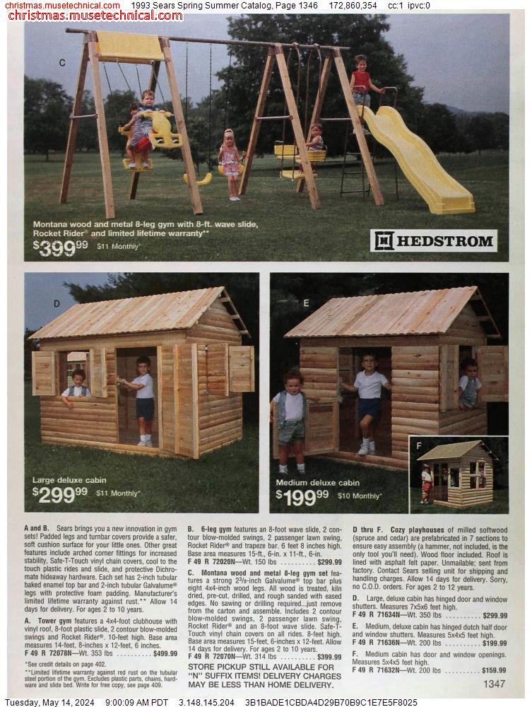 1993 Sears Spring Summer Catalog, Page 1346