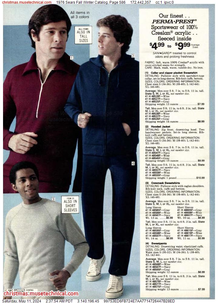 1976 Sears Fall Winter Catalog, Page 586