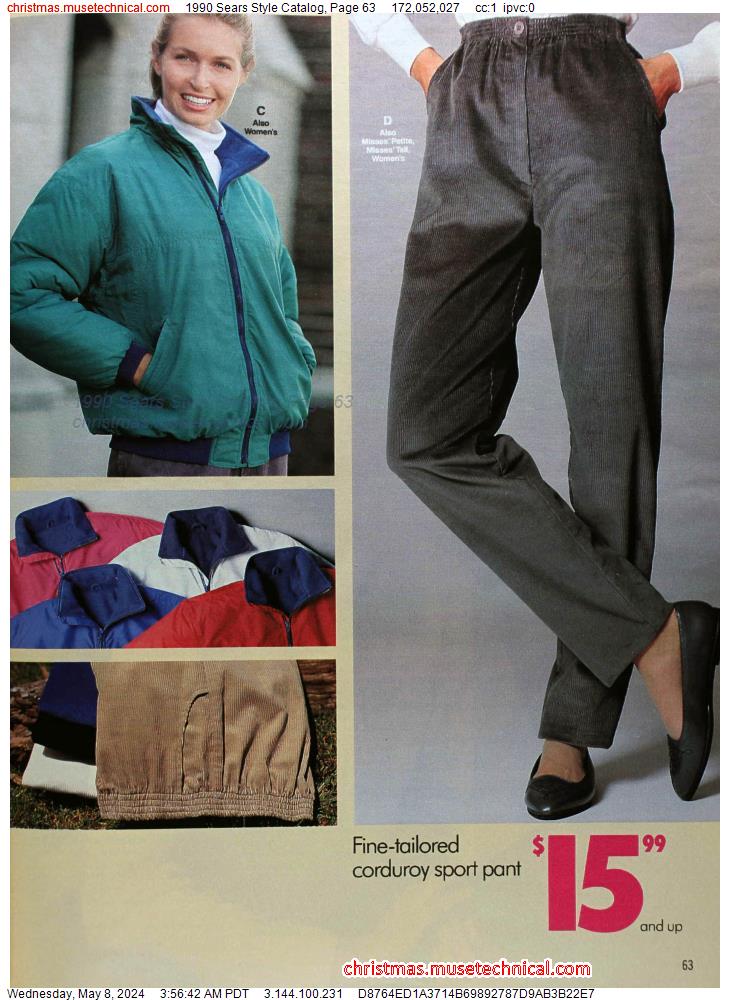 1990 Sears Style Catalog, Page 63