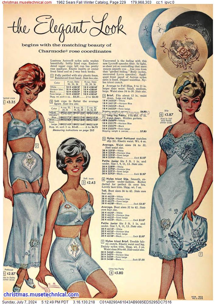 1962 Sears Fall Winter Catalog, Page 229