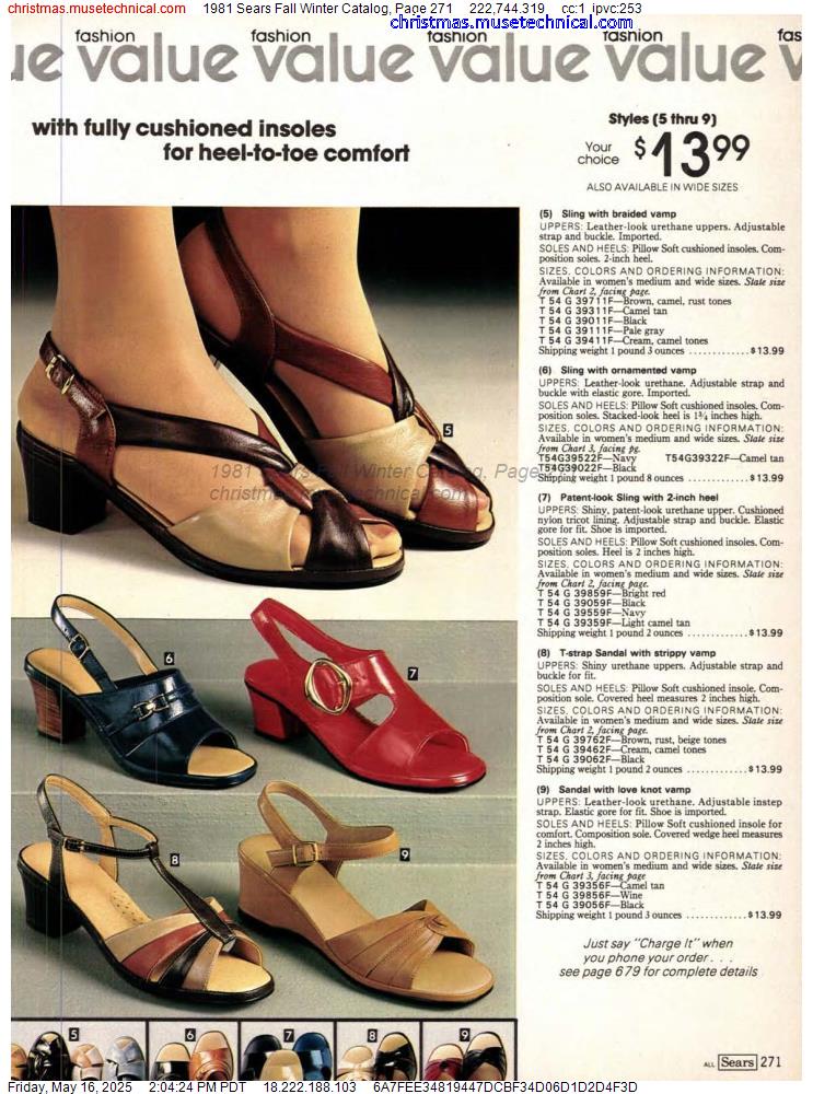 1981 Sears Fall Winter Catalog, Page 271