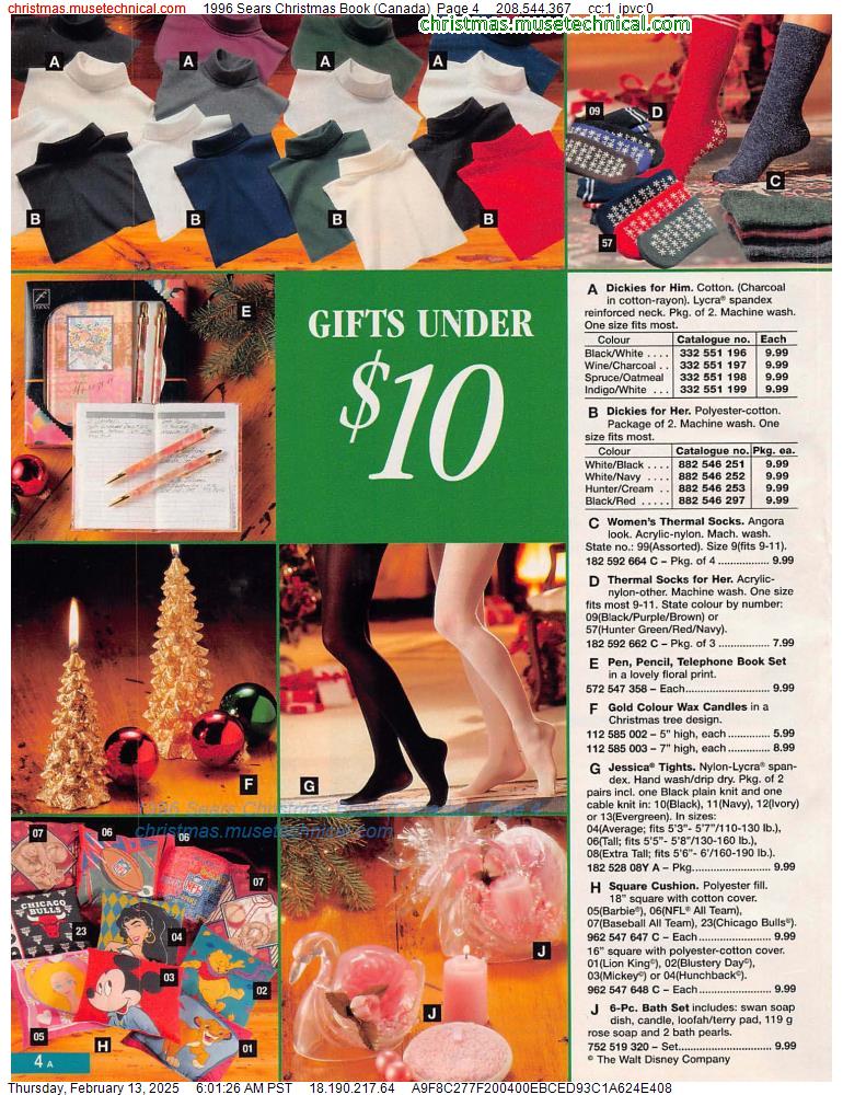 1996 Sears Christmas Book (Canada), Page 4