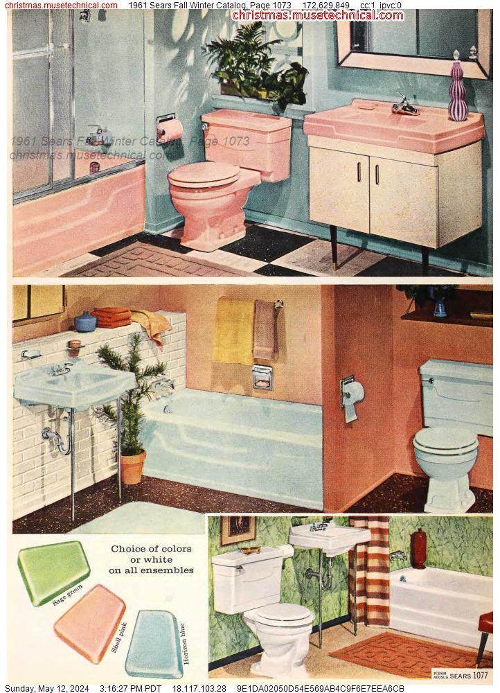 1961 Sears Fall Winter Catalog, Page 1073