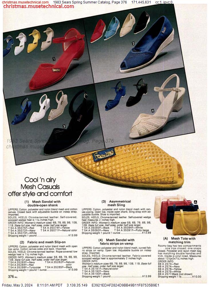 1983 Sears Spring Summer Catalog, Page 376