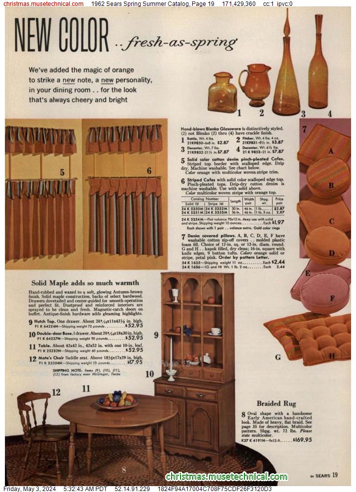 1962 Sears Spring Summer Catalog, Page 19