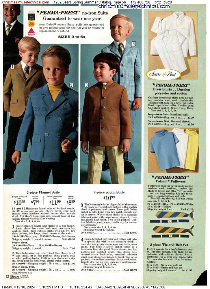 1969 Sears Spring Summer Catalog, Page 56