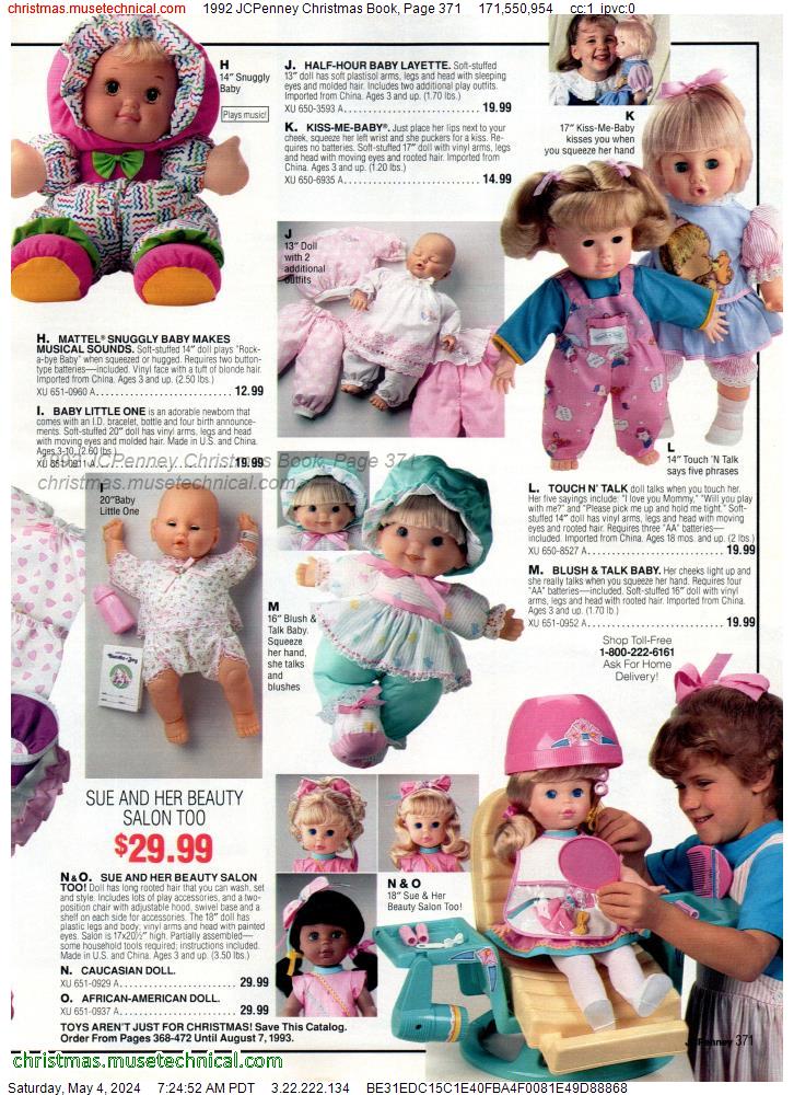 1992 JCPenney Christmas Book, Page 371
