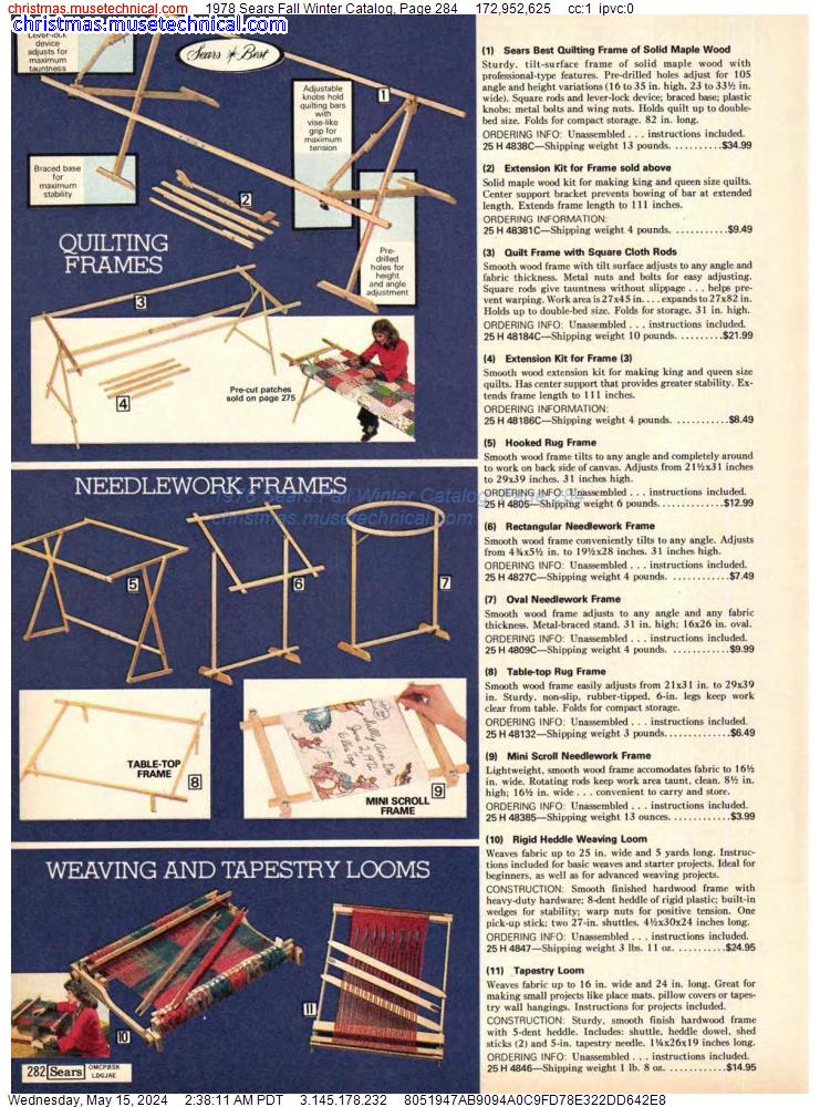 1978 Sears Fall Winter Catalog, Page 284