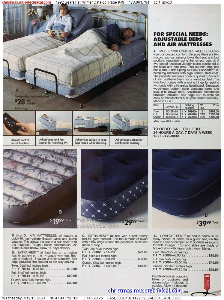 1992 Sears Fall Winter Catalog, Page 949