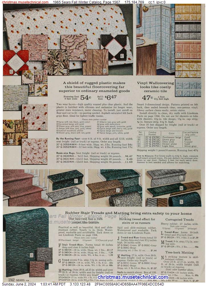 1965 Sears Fall Winter Catalog, Page 1567