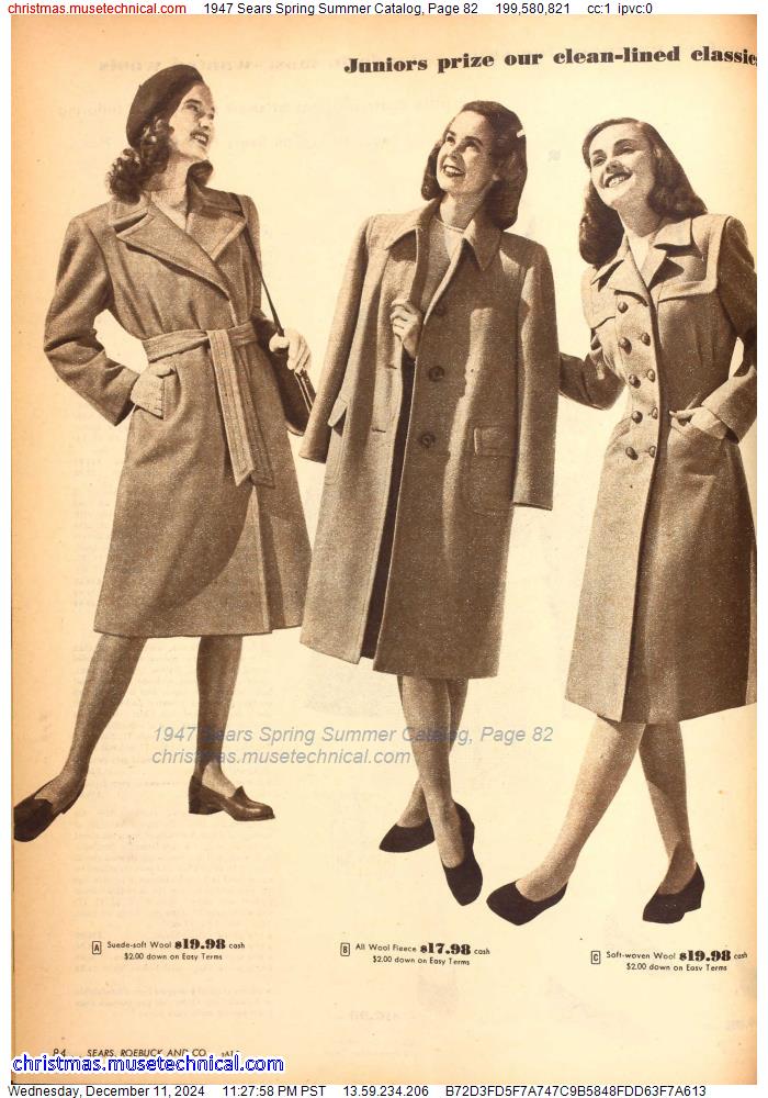 1947 Sears Spring Summer Catalog, Page 82