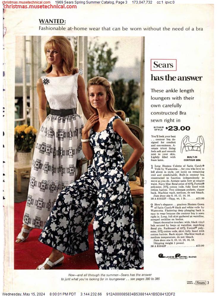 1969 Sears Spring Summer Catalog, Page 3