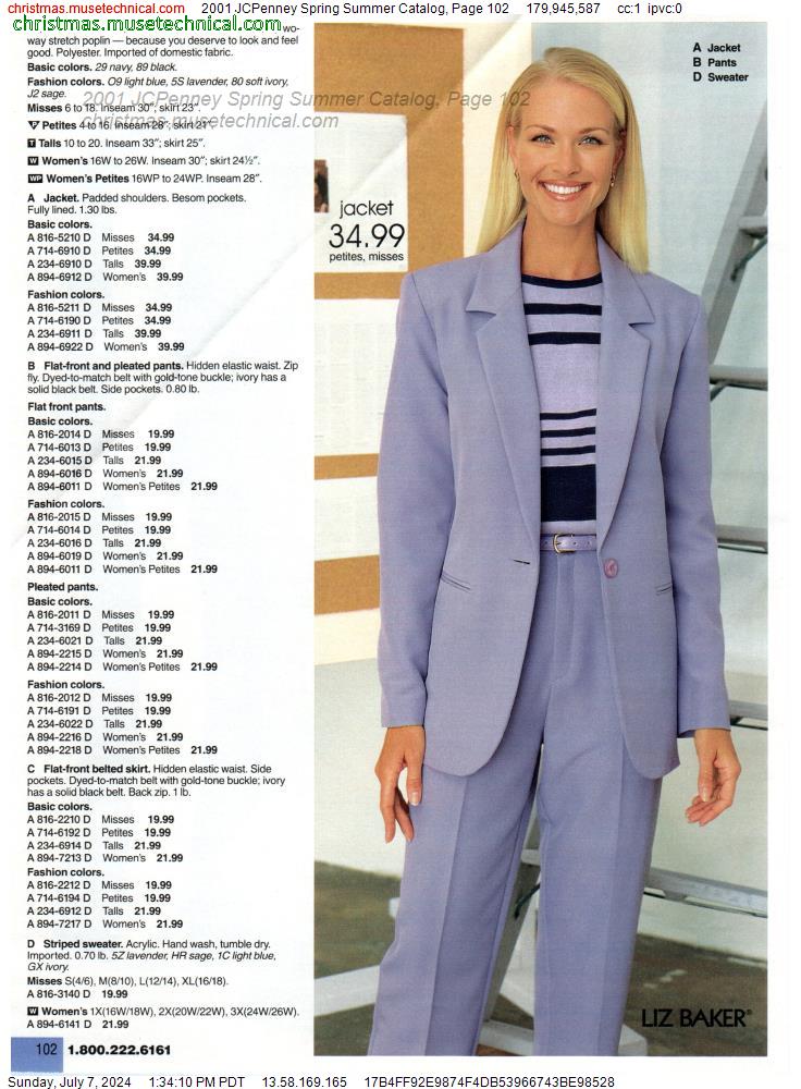 2001 JCPenney Spring Summer Catalog, Page 102