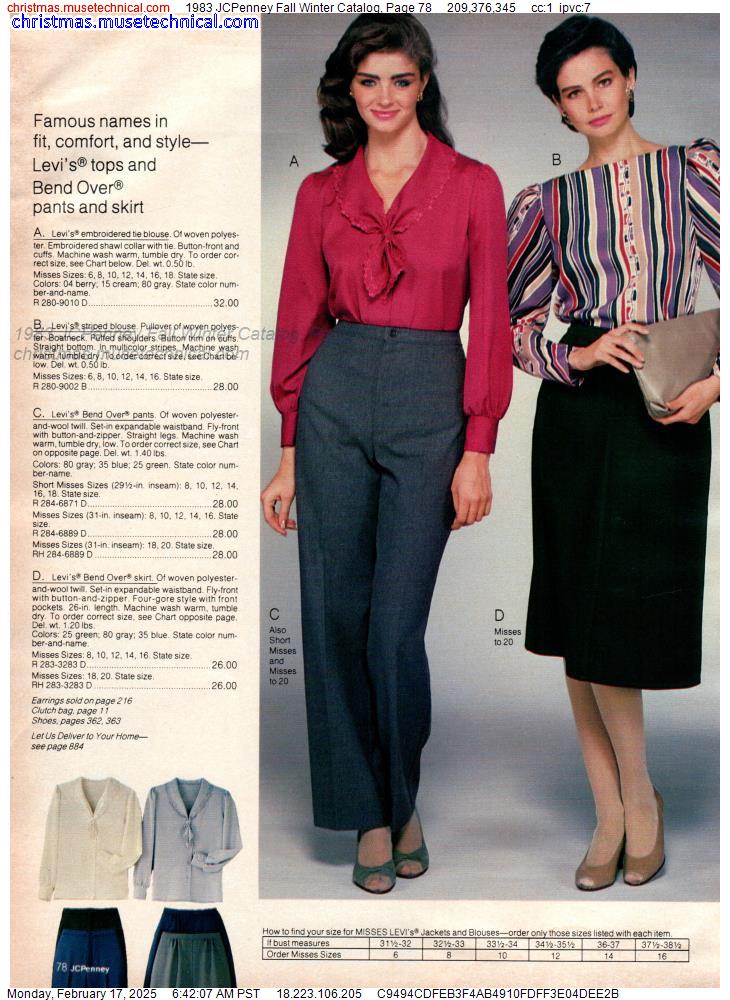 1983 JCPenney Fall Winter Catalog, Page 78