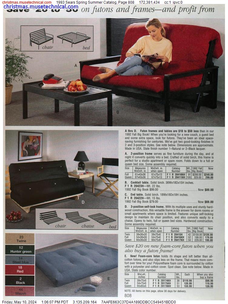 1993 Sears Spring Summer Catalog, Page 808