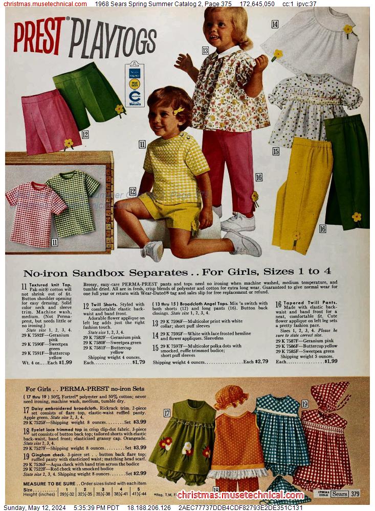 1968 Sears Spring Summer Catalog 2, Page 375