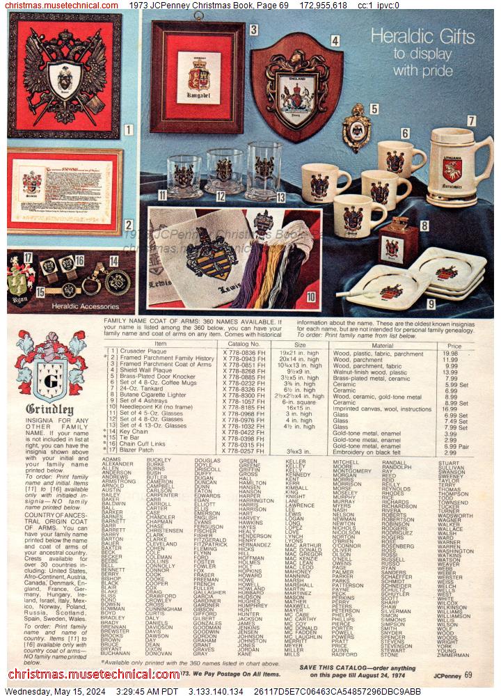 1973 JCPenney Christmas Book, Page 69