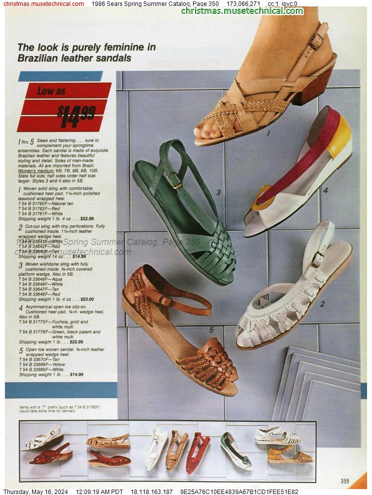 1986 Sears Spring Summer Catalog, Page 350