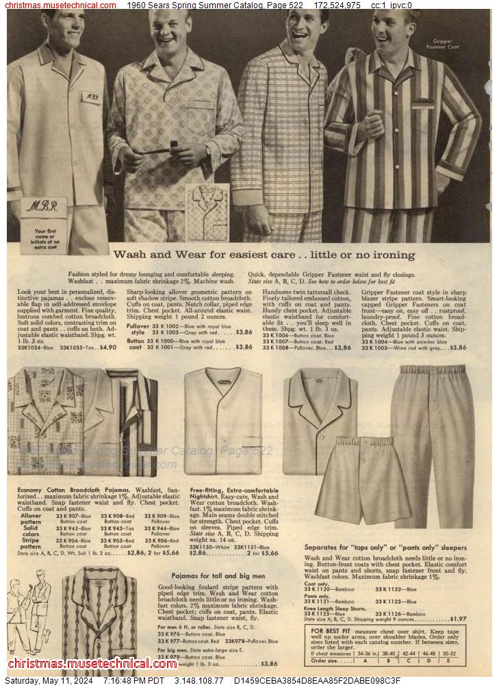 1960 Sears Spring Summer Catalog, Page 522