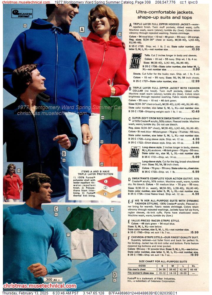 1977 Montgomery Ward Spring Summer Catalog, Page 308