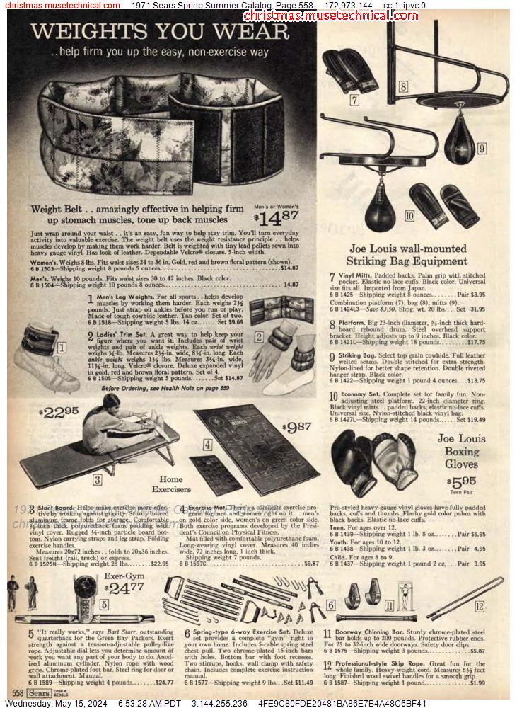 1971 Sears Spring Summer Catalog, Page 558