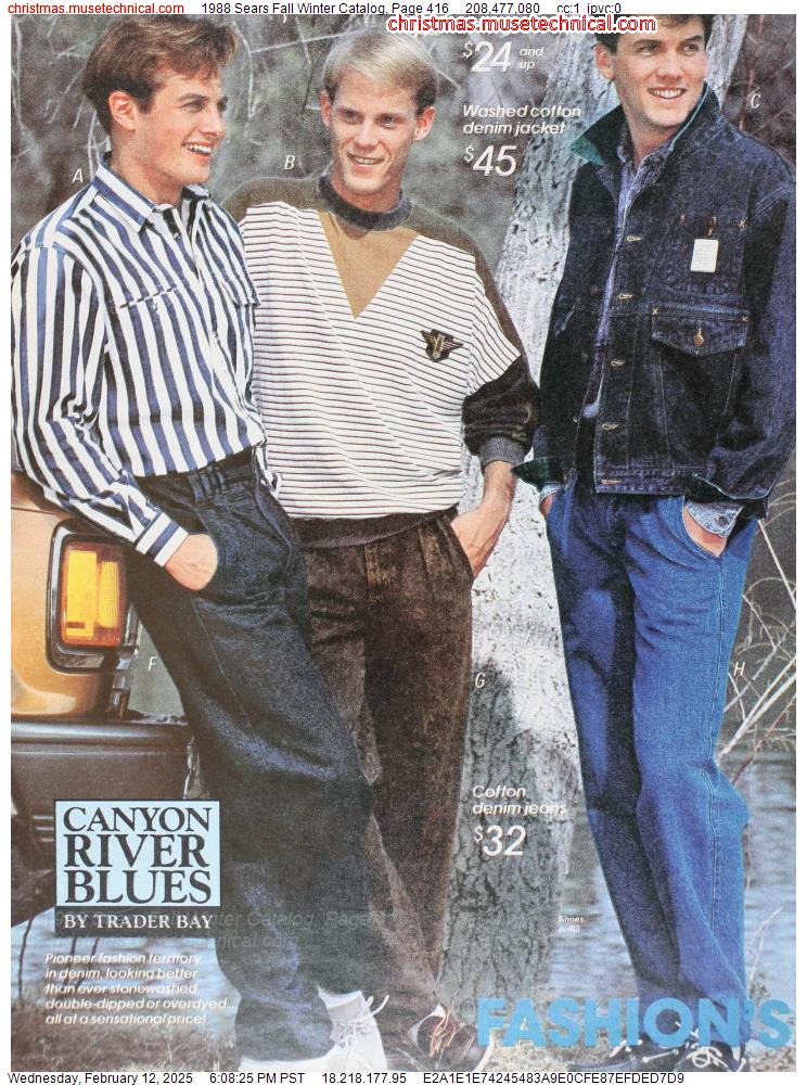 1988 Sears Fall Winter Catalog, Page 416