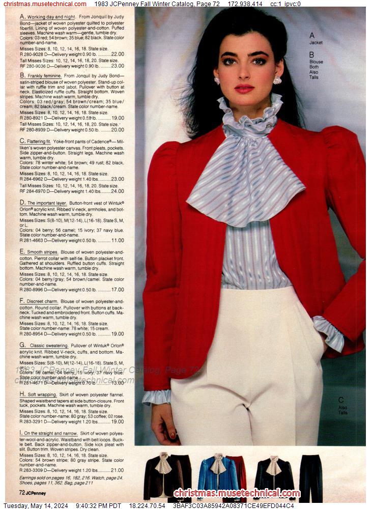 1983 JCPenney Fall Winter Catalog, Page 72