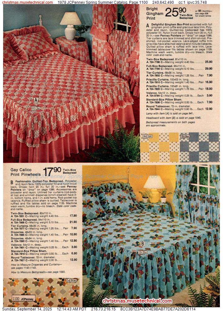 1978 JCPenney Spring Summer Catalog, Page 1100