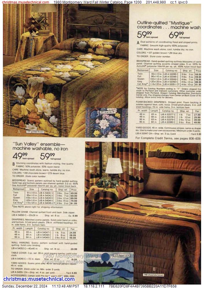 1980 Montgomery Ward Fall Winter Catalog, Page 1200