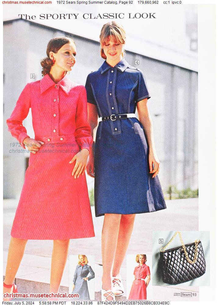 1972 Sears Spring Summer Catalog, Page 92