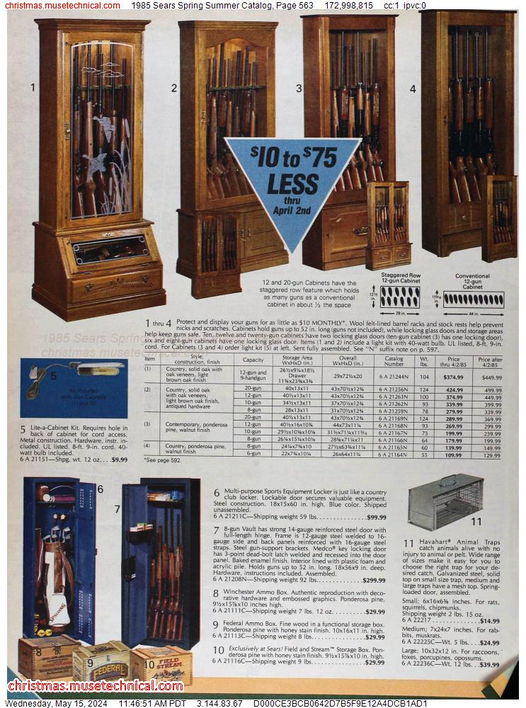 1985 Sears Spring Summer Catalog, Page 563