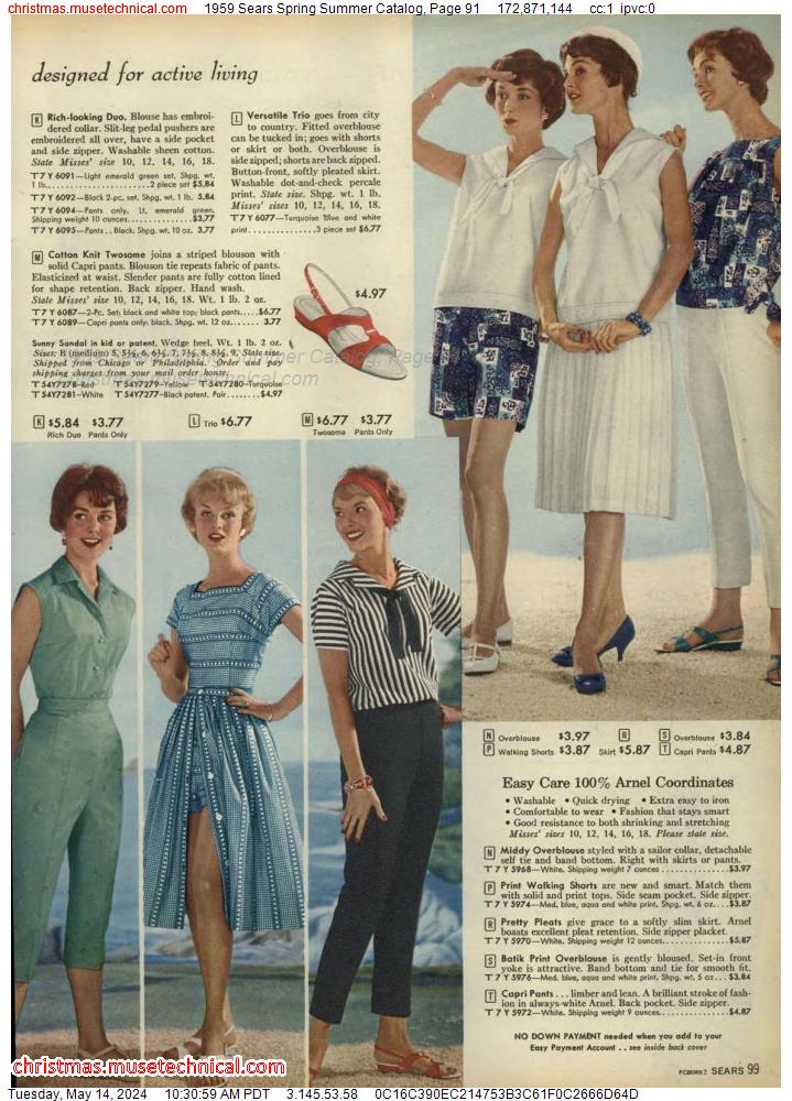 1959 Sears Spring Summer Catalog, Page 91