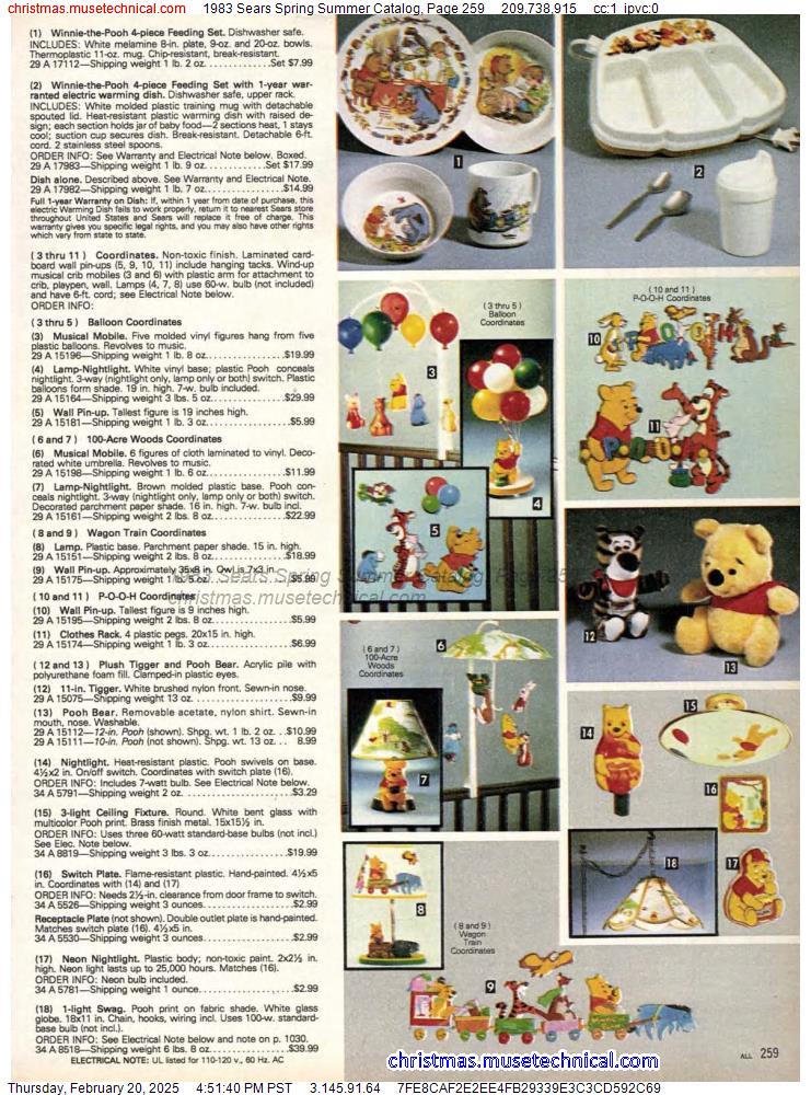 1983 Sears Spring Summer Catalog, Page 259