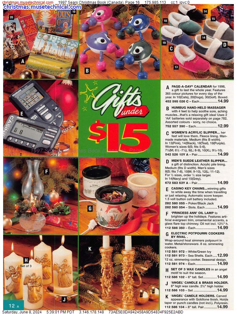 1997 Sears Christmas Book (Canada), Page 16