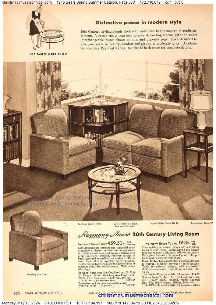 1945 Sears Spring Summer Catalog, Page 573