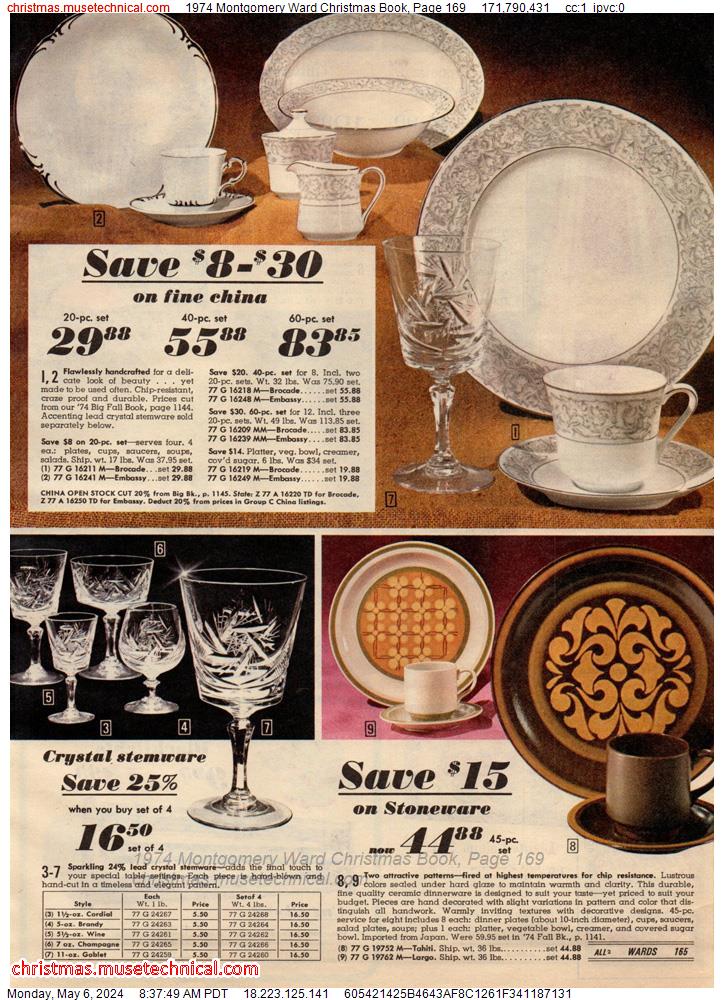 1974 Montgomery Ward Christmas Book, Page 169