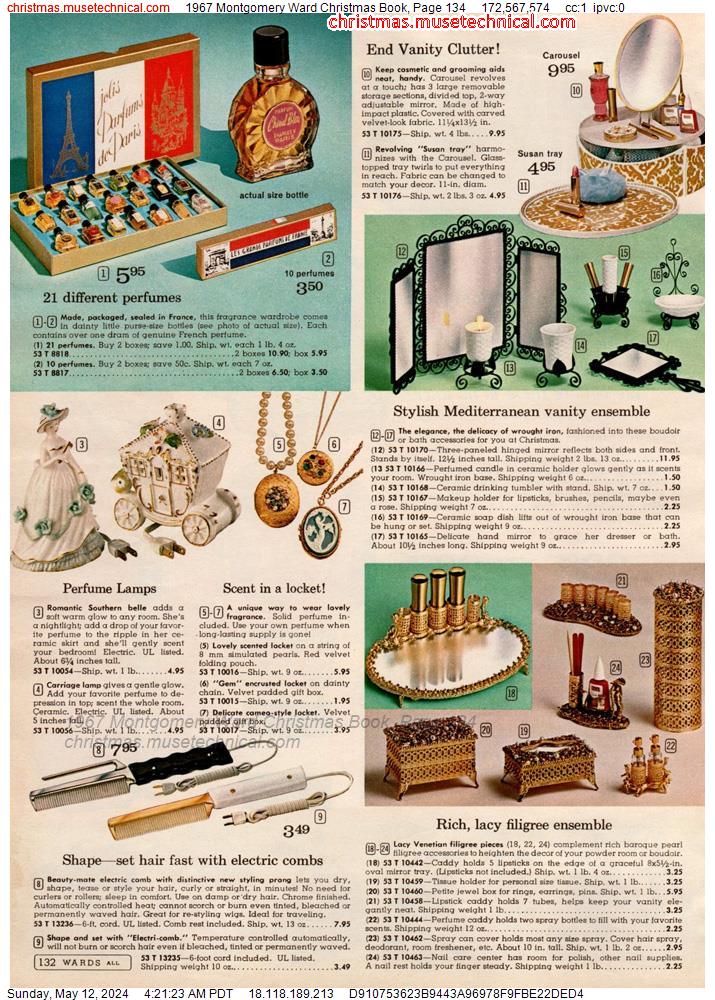1967 Montgomery Ward Christmas Book, Page 134