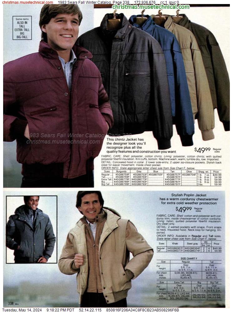 1983 Sears Fall Winter Catalog, Page 338