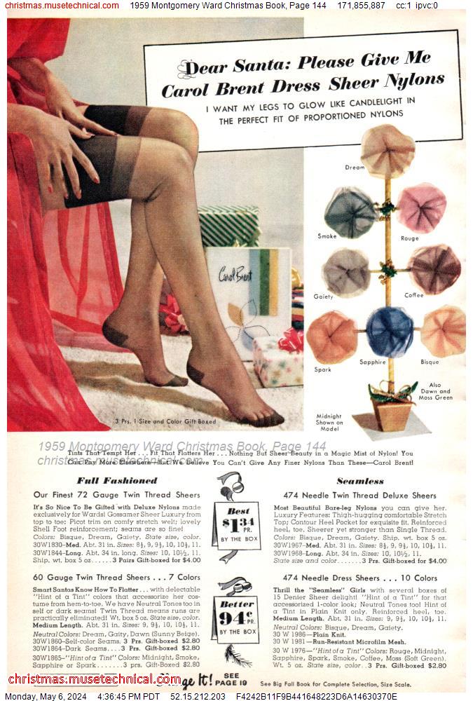 1959 Montgomery Ward Christmas Book, Page 144