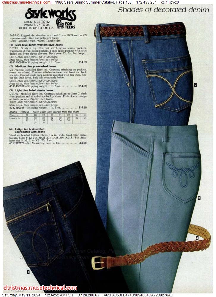 1980 Sears Spring Summer Catalog, Page 458
