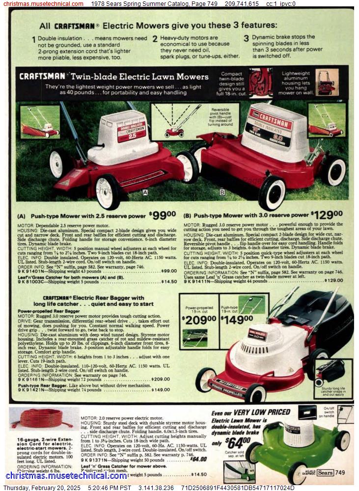 1978 Sears Spring Summer Catalog, Page 749