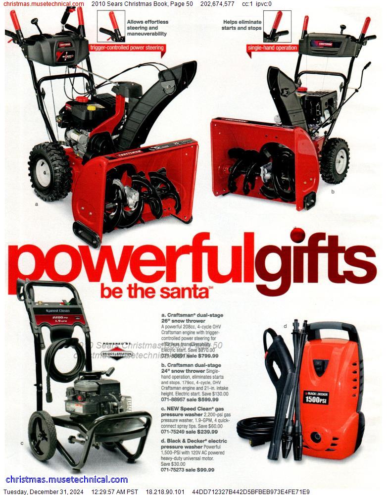 2010 Sears Christmas Book, Page 50