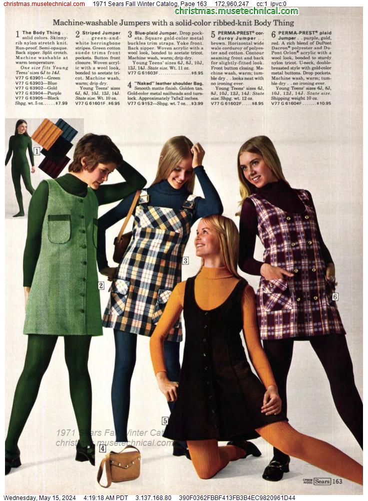 1971 Sears Fall Winter Catalog, Page 163