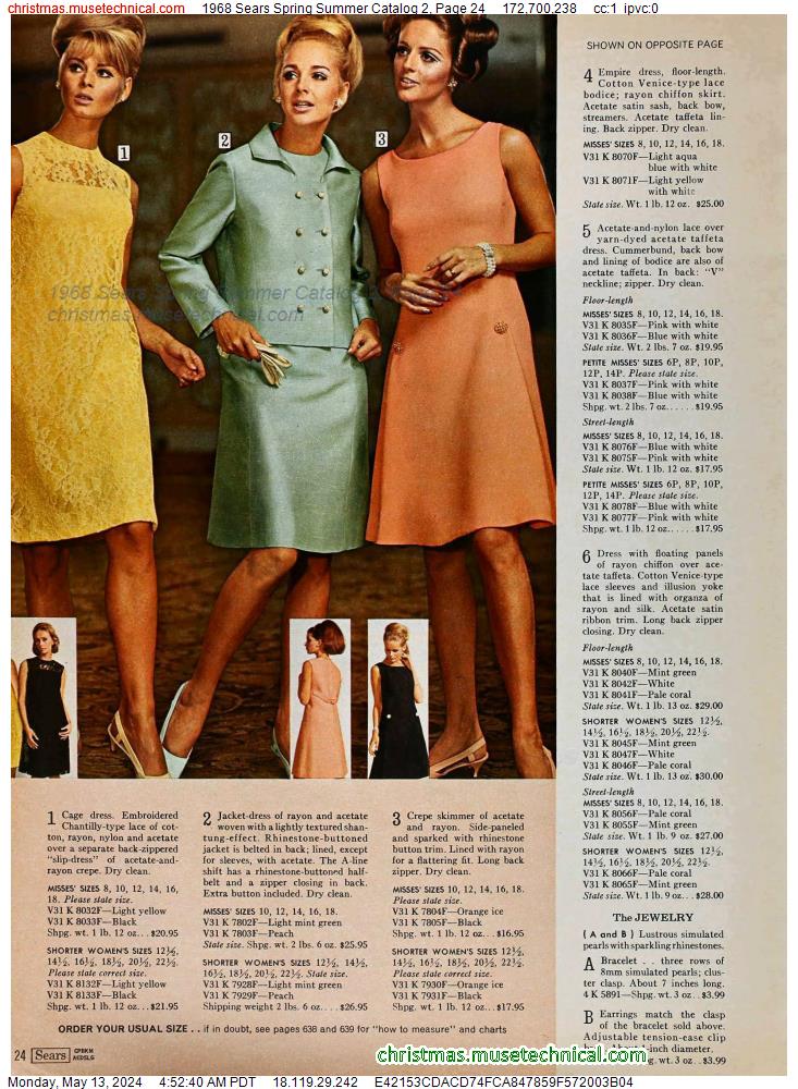 1968 Sears Spring Summer Catalog 2, Page 24