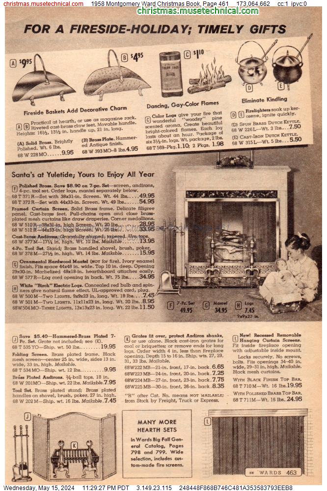 1958 Montgomery Ward Christmas Book, Page 461