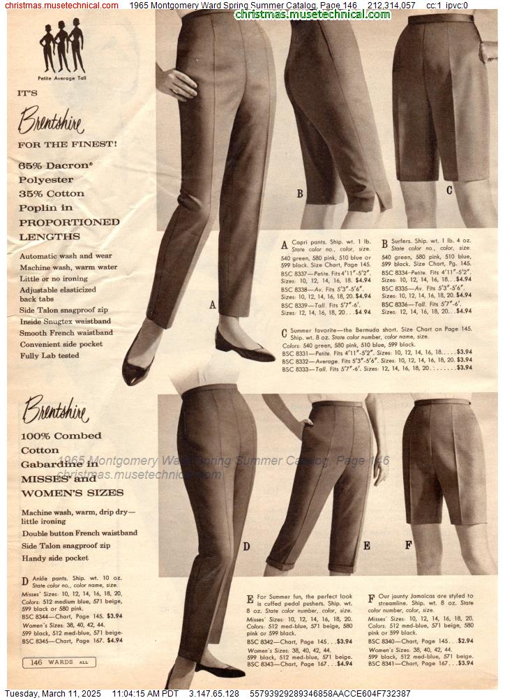 1965 Montgomery Ward Spring Summer Catalog, Page 146