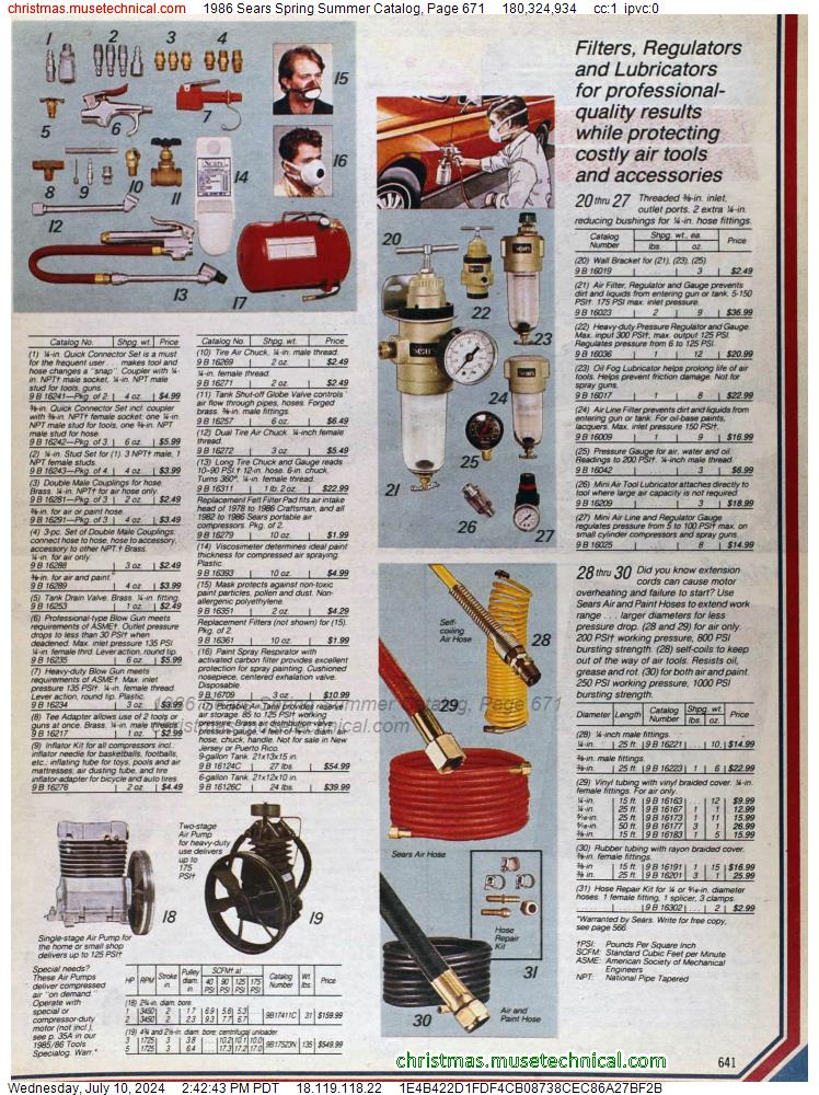 1986 Sears Spring Summer Catalog, Page 671