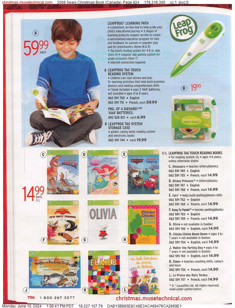 2008 Sears Christmas Book (Canada), Page 824